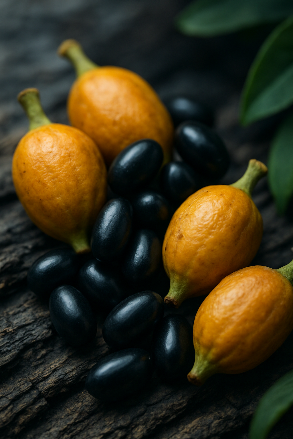 Close botanical detail associated with the plant source of ibogaine