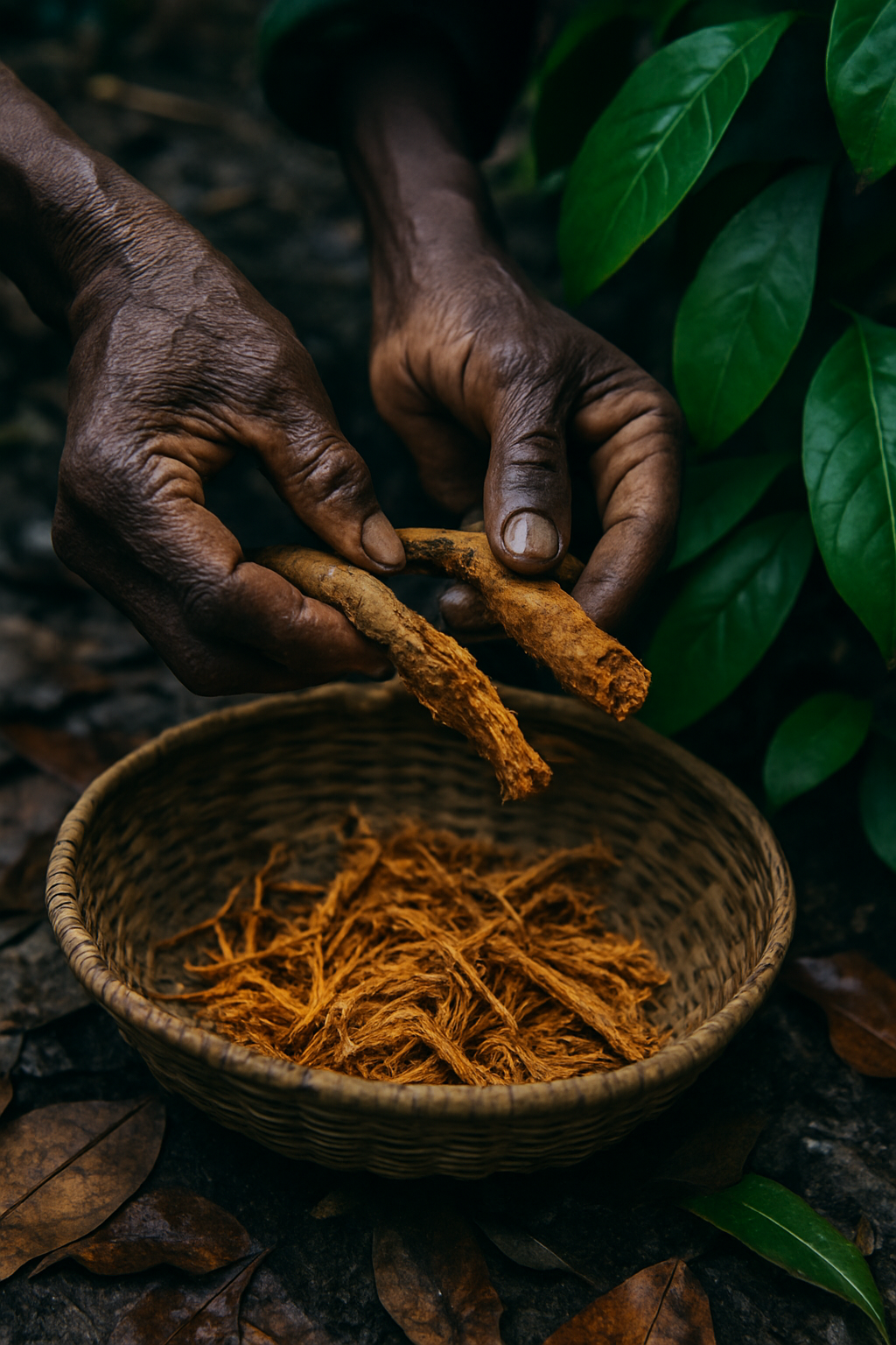 Hands in a reflective moment representing the personal decisions around ibogaine treatment