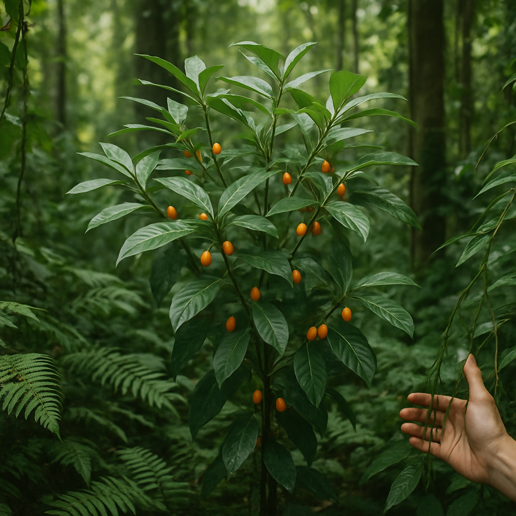 Hands reviewing information relevant to ibogaine study decisions and safety questions
