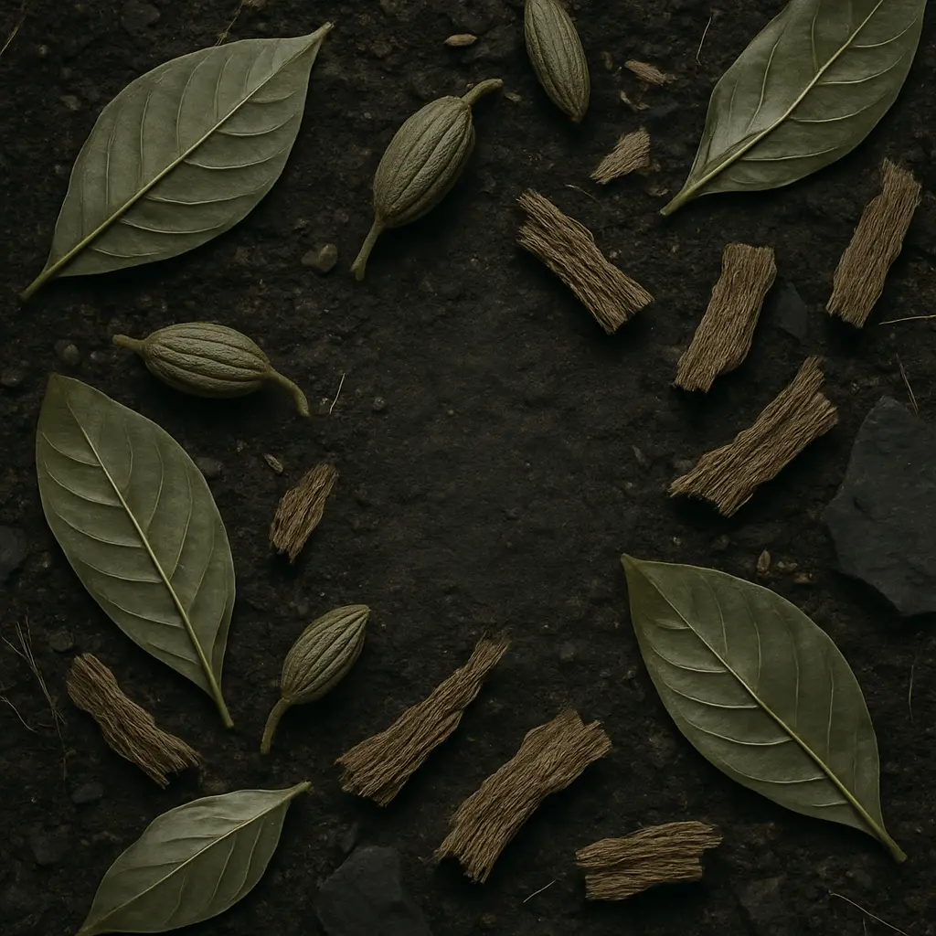 Abstract close-up accompanying a careful explanation of ibogaine microdosing