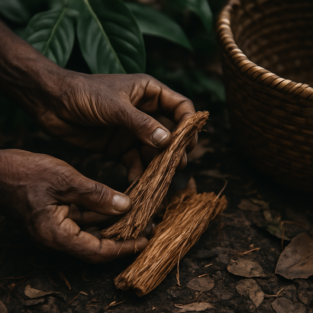 Hands in a real-world setting representing careful engagement with ibogaine research and policy