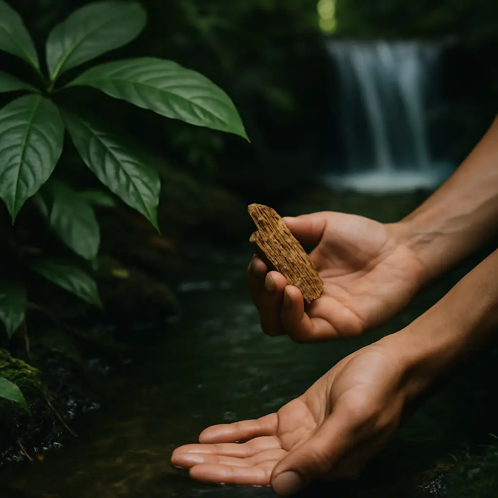 Hands held together in a quiet moment of reflection