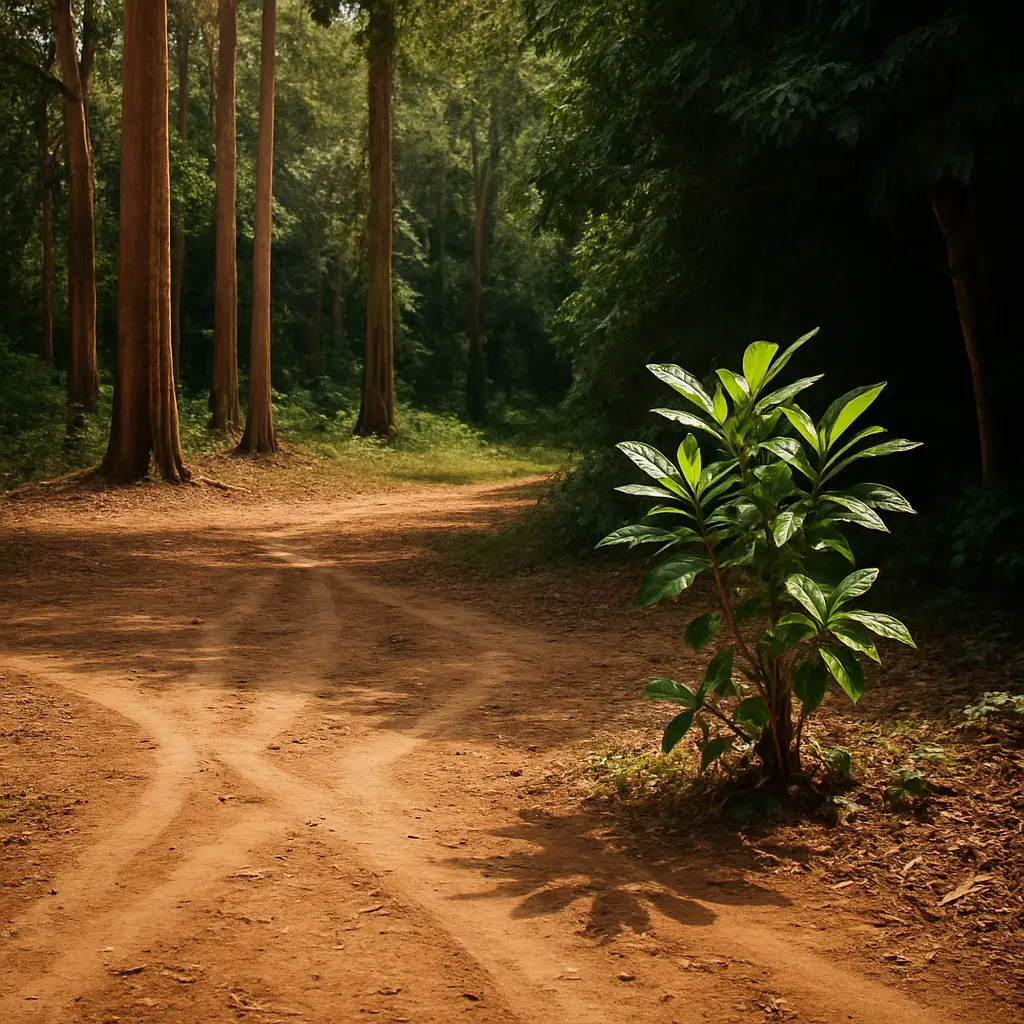 Quiet natural detail paired with the discussion of ibogaine metabolism and noribogaine
