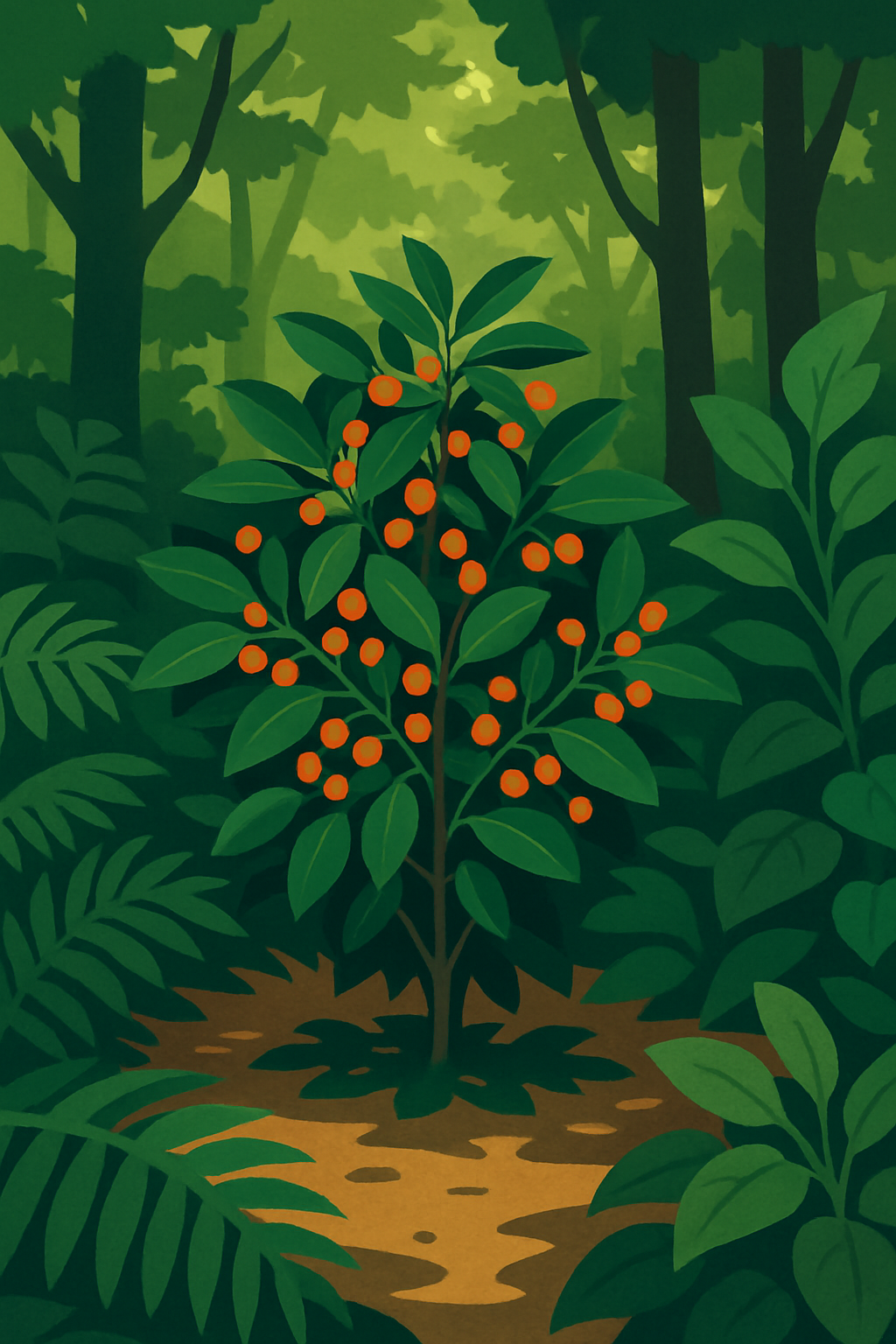 Close botanical detail connected to ibogaine’s plant origin