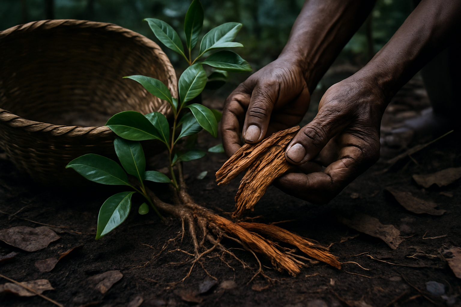 Collaged visual introducing a cautious guide to ibogaine access in Europe