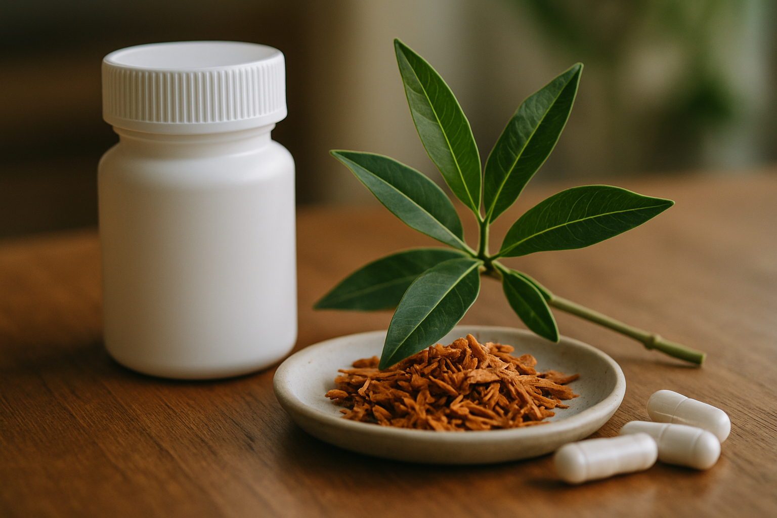Dramatic editorial scene symbolizing a calm, clinically supervised ibogaine treatment setting