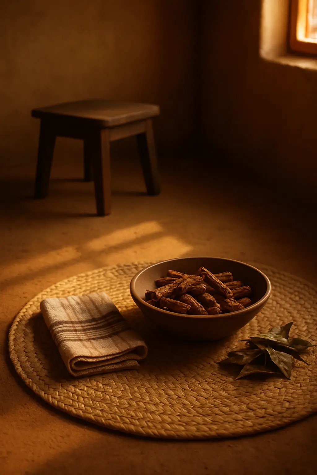 Quiet behind-the-scenes setting accompanying an evidence-focused discussion of ibogaine and 5-MeO-DMT