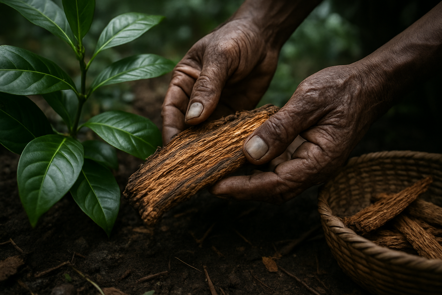 Botanical and clinical objects arranged for an evidence-focused discussion of ibogaine