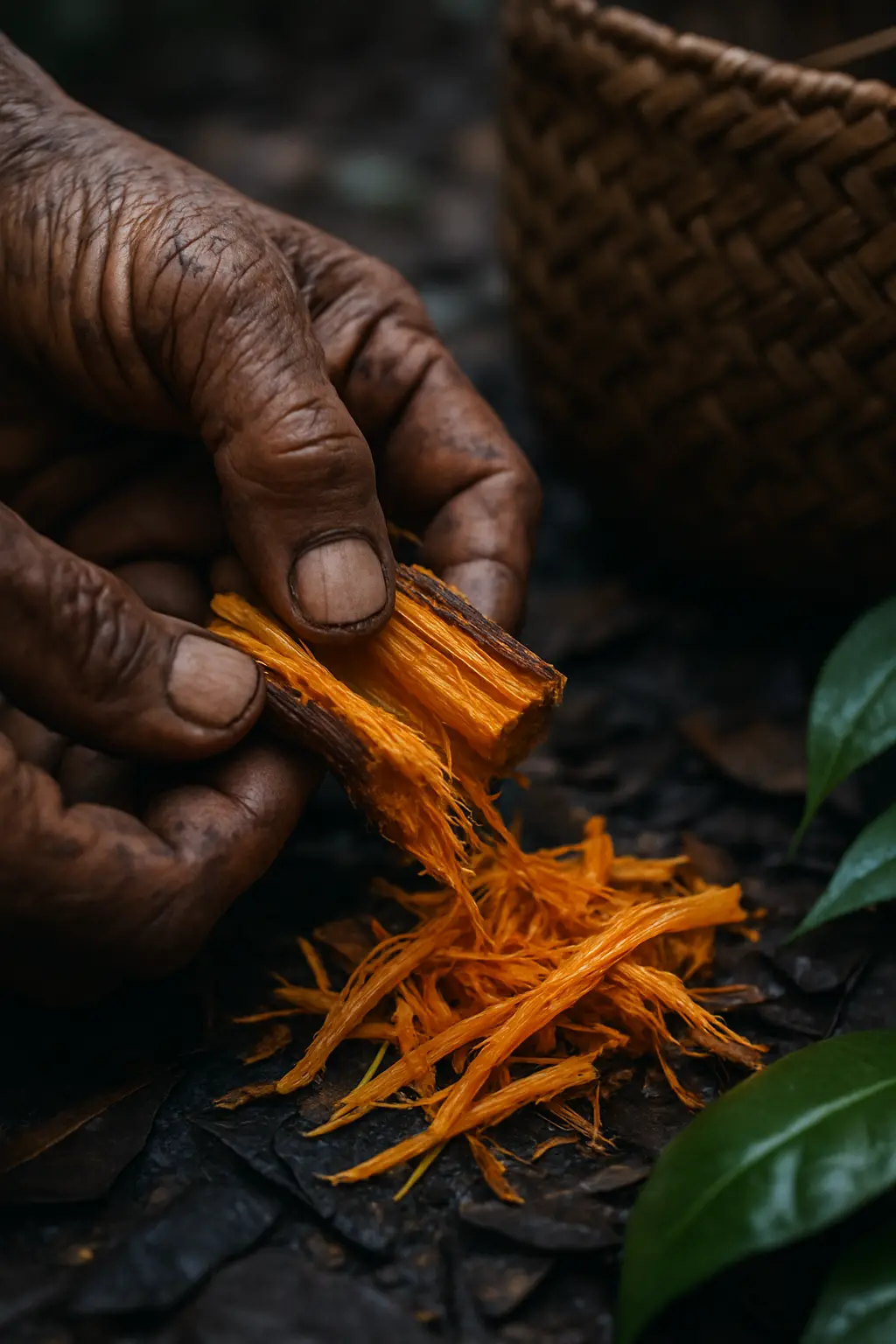 Portrait image accompanying information on ayahuasca interaction and psychological risks