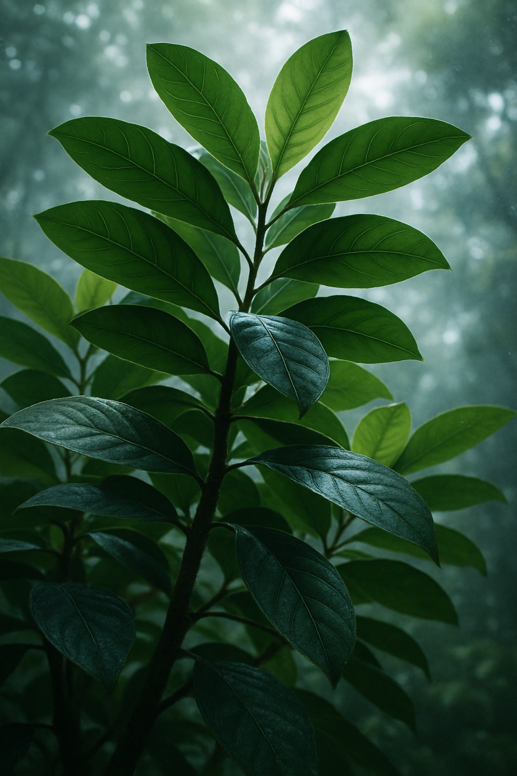 Close natural detail accompanying the historical and pharmacological context of ibogaine