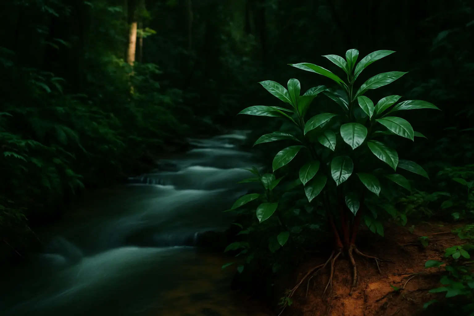 Atmospheric study image accompanying a discussion of ibogaine half-life and lasting treatment claims