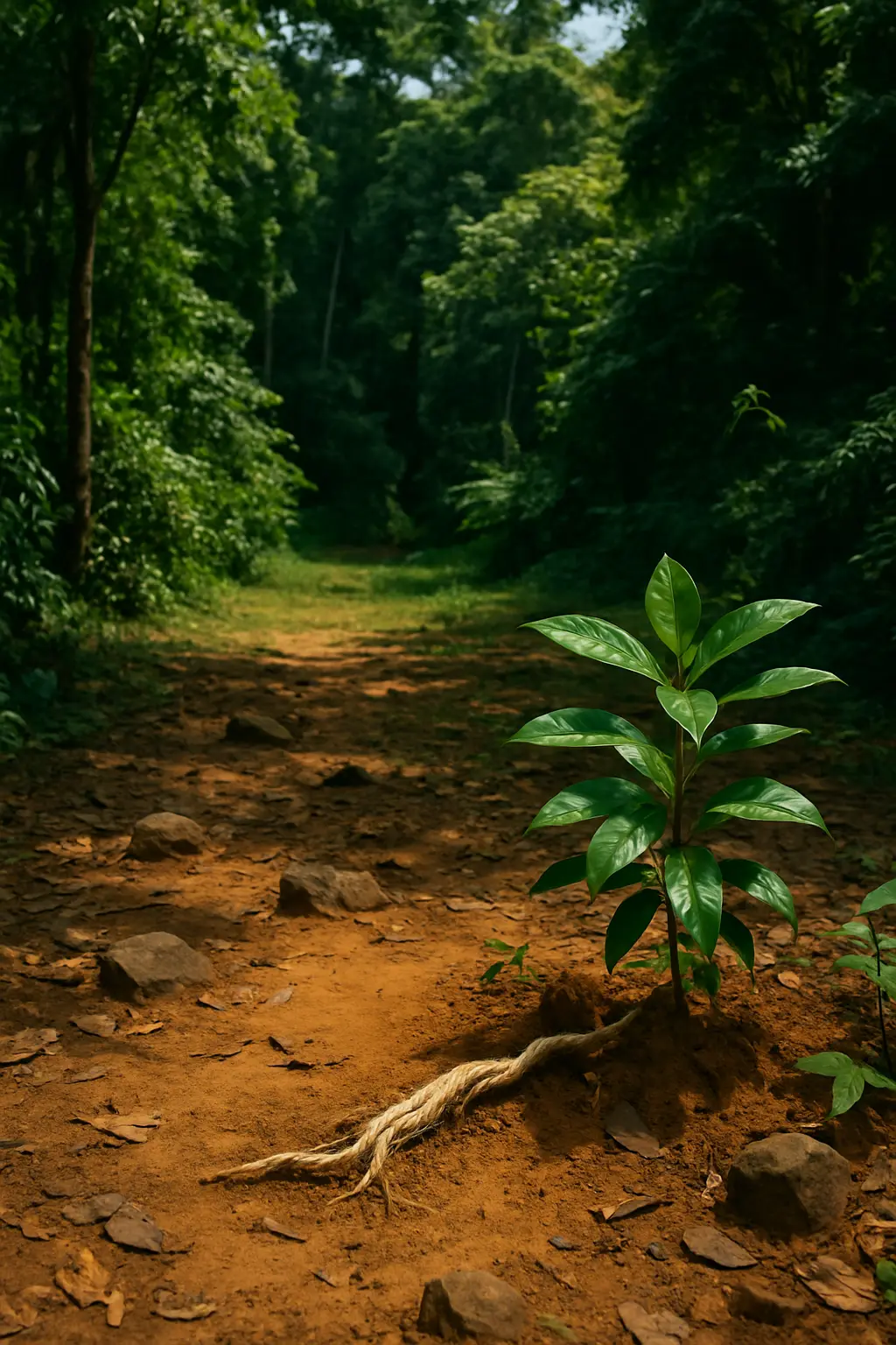 Symbolic still life reflecting the long tail of ibogaine and noribogaine effects