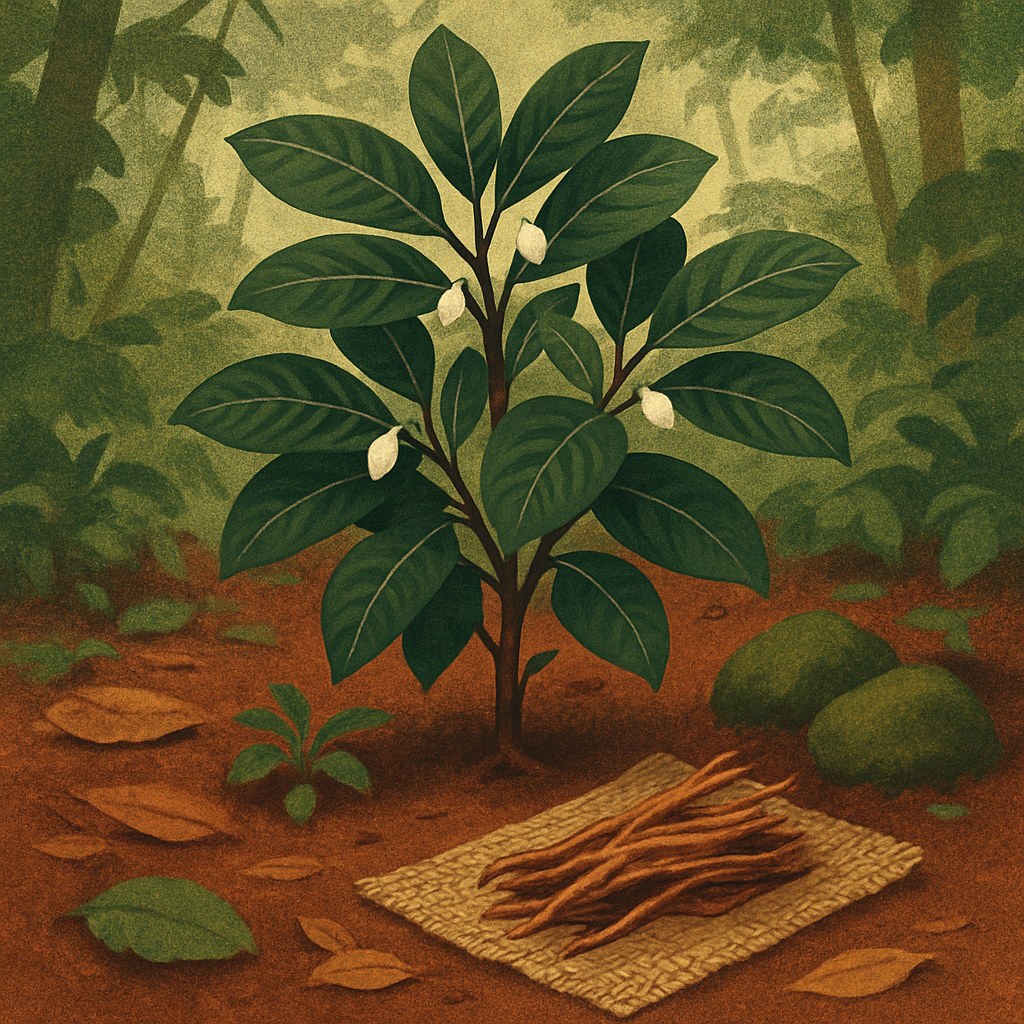 Natural rainforest environment associated with iboga's Central West African origins