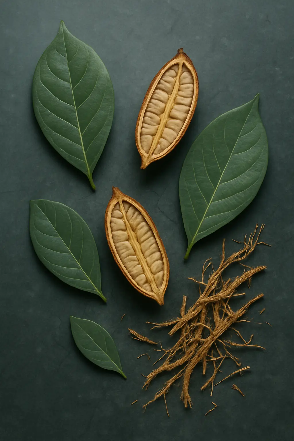 Detailed natural texture reflecting the plant-derived origin and complex chemistry of ibogaine