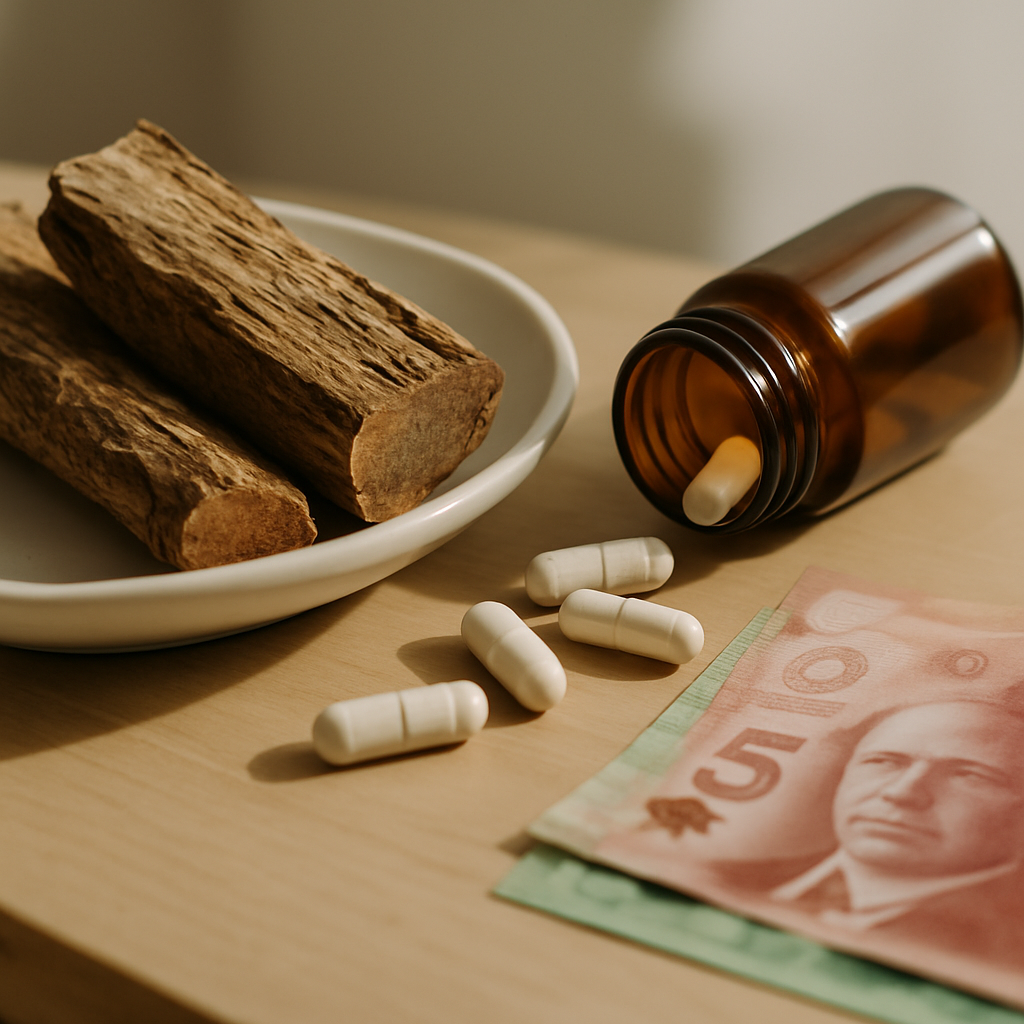 Close-up of clinical notes and cost estimate sheet used to plan ibogaine treatment in Canada Cost