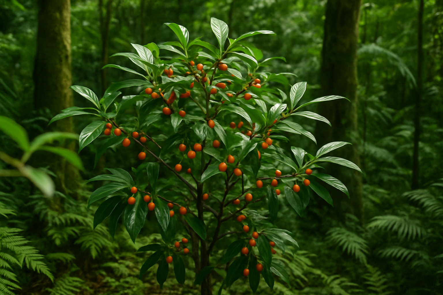 Close view suggesting the careful examination of ibogaine treatment outcome measures