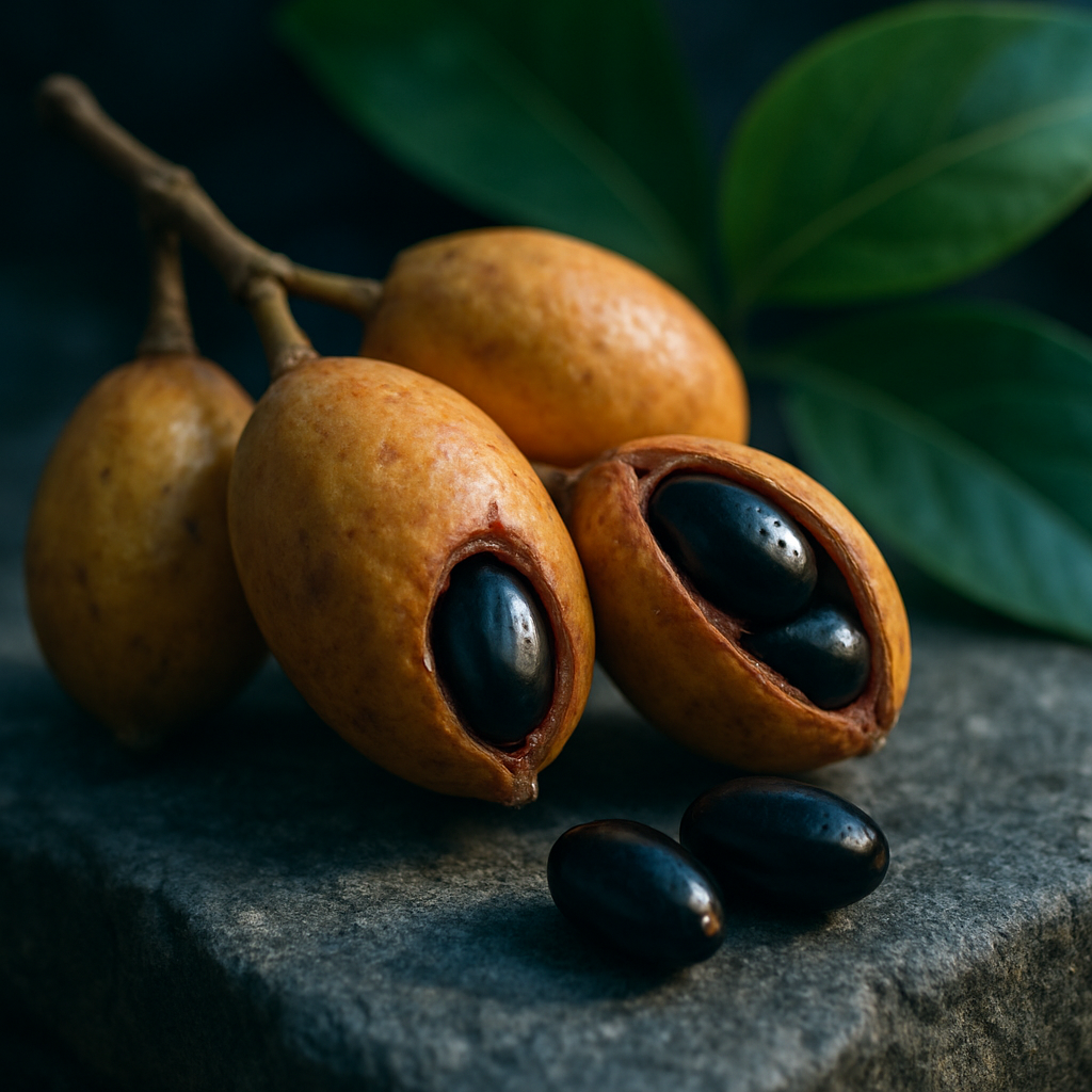 Botanical detail reflecting ibogaine as a plant-derived psychoactive substance