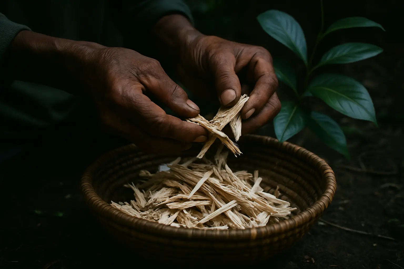 Dark, contemplative visual accompanying an evidence-first discussion of ibogaine and anxiety