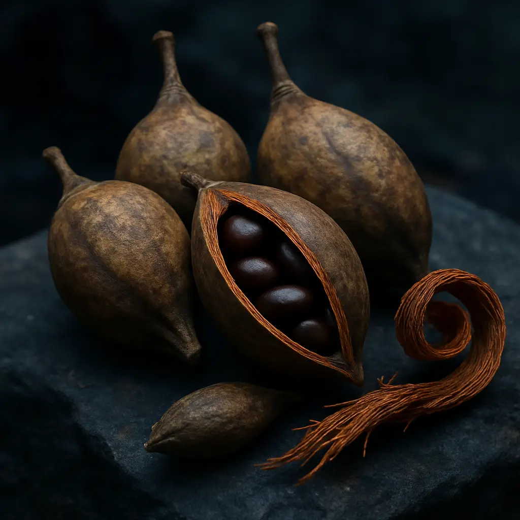 Symbolic still life accompanying a careful discussion of ibogaine microdosing risks