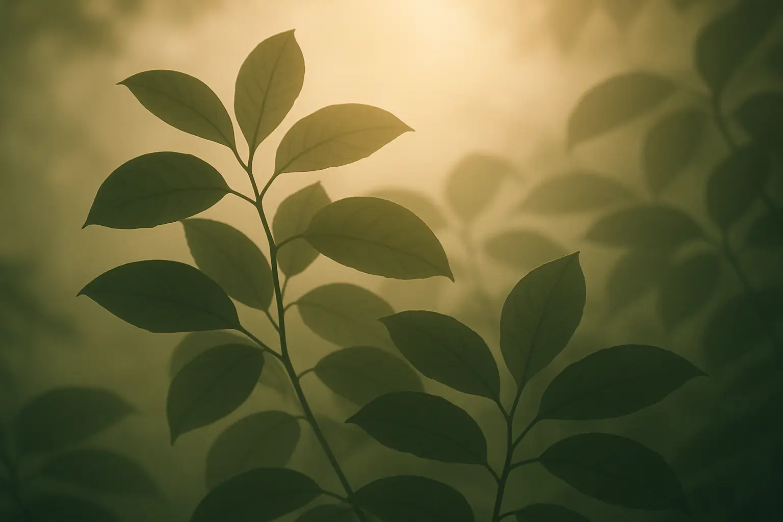 Dark, atmospheric visual accompanying an evidence-first overview of ibogaine