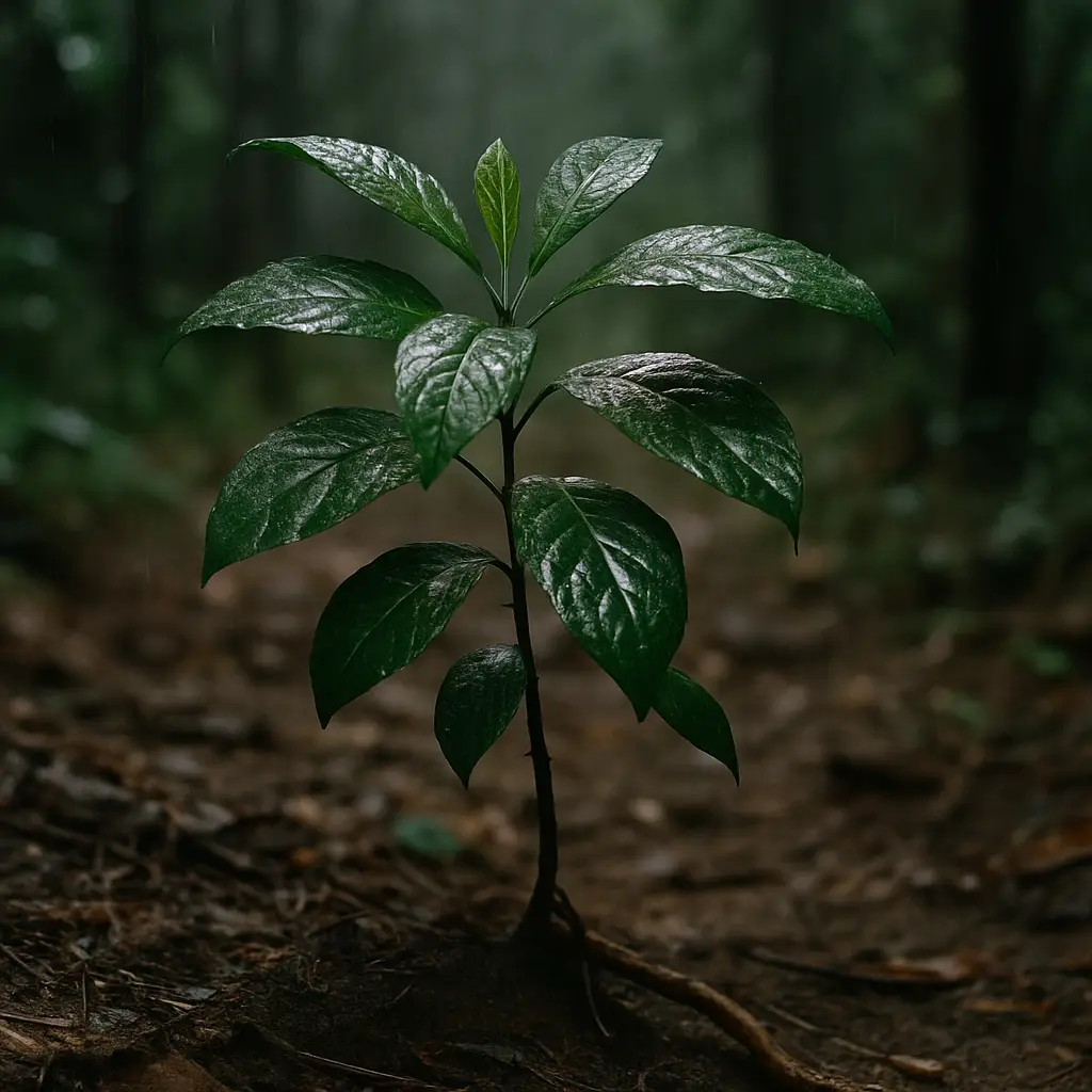Abstract clinical research setting accompanying an overview of ibogaine evidence