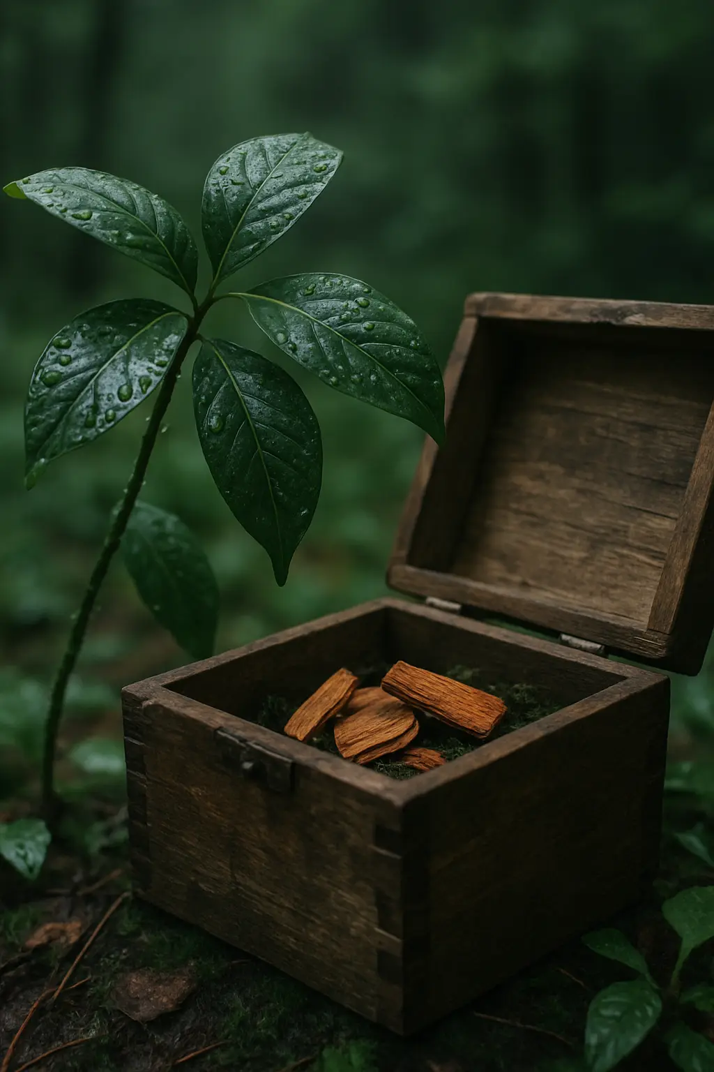 Symbolic still-life reflecting careful consideration of ibogaine and dementia claims