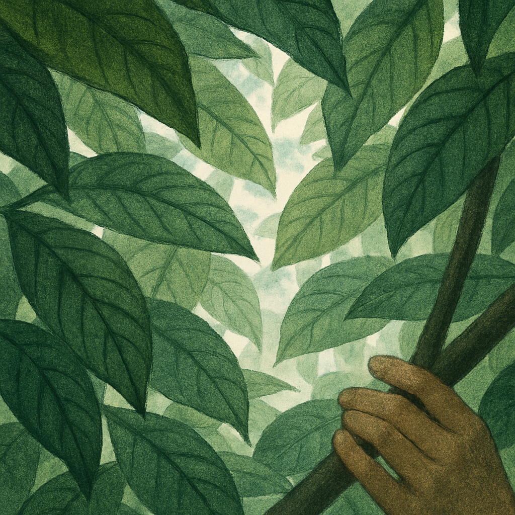 Hands in a reflective setting representing the processing and interpretation of an ibogaine experience