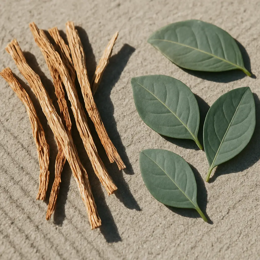 Atmospheric botanical image accompanying questions about ayahuasca and ibogaine
