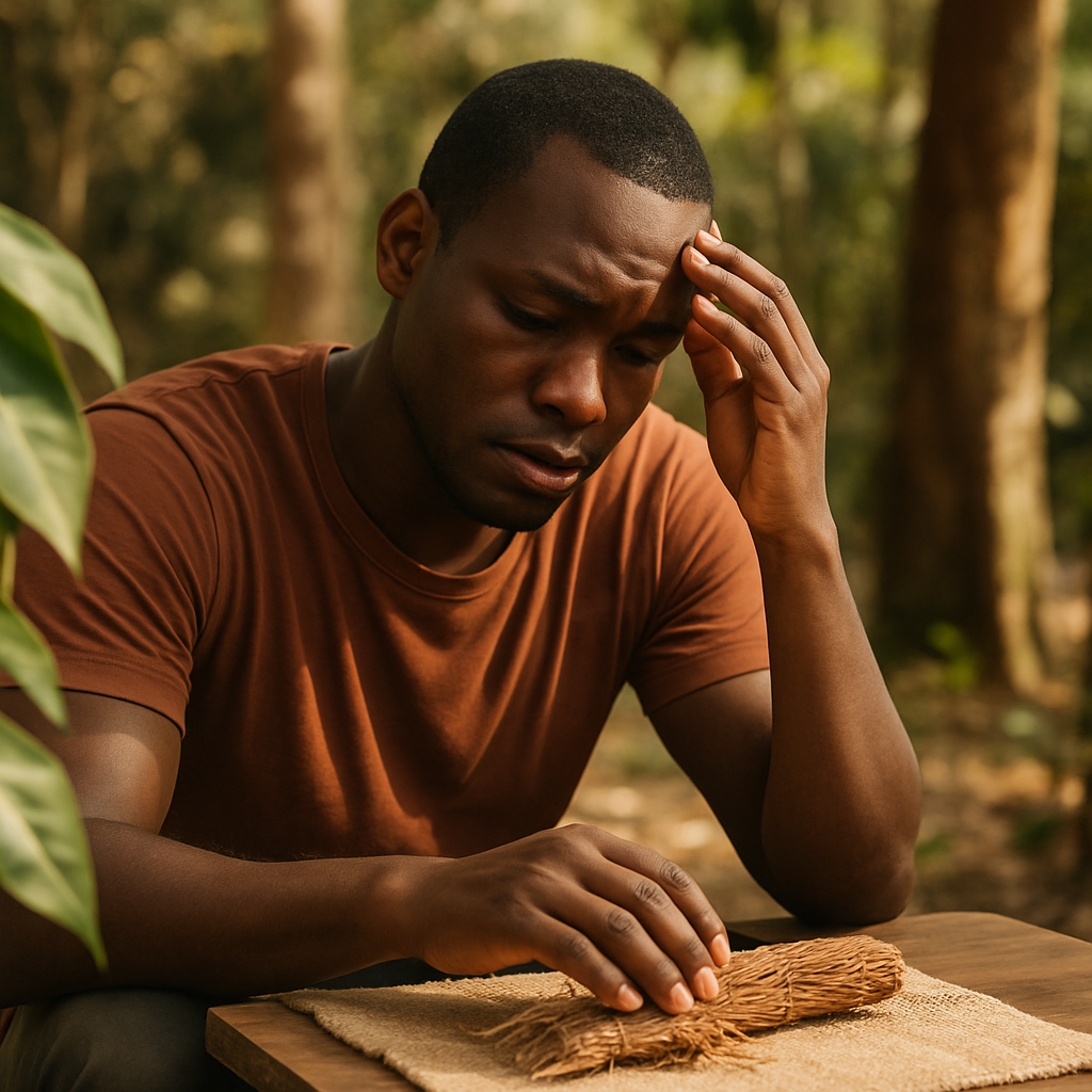Hands in a calm setting representing careful decision-making about ibogaine risks