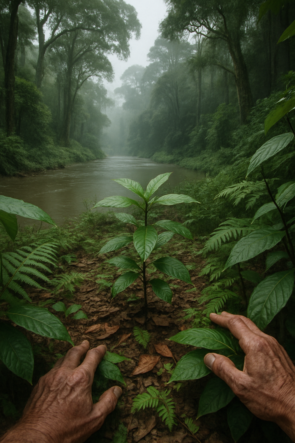 People and hands in a setting that reflects the human stakes of ibogaine decisions