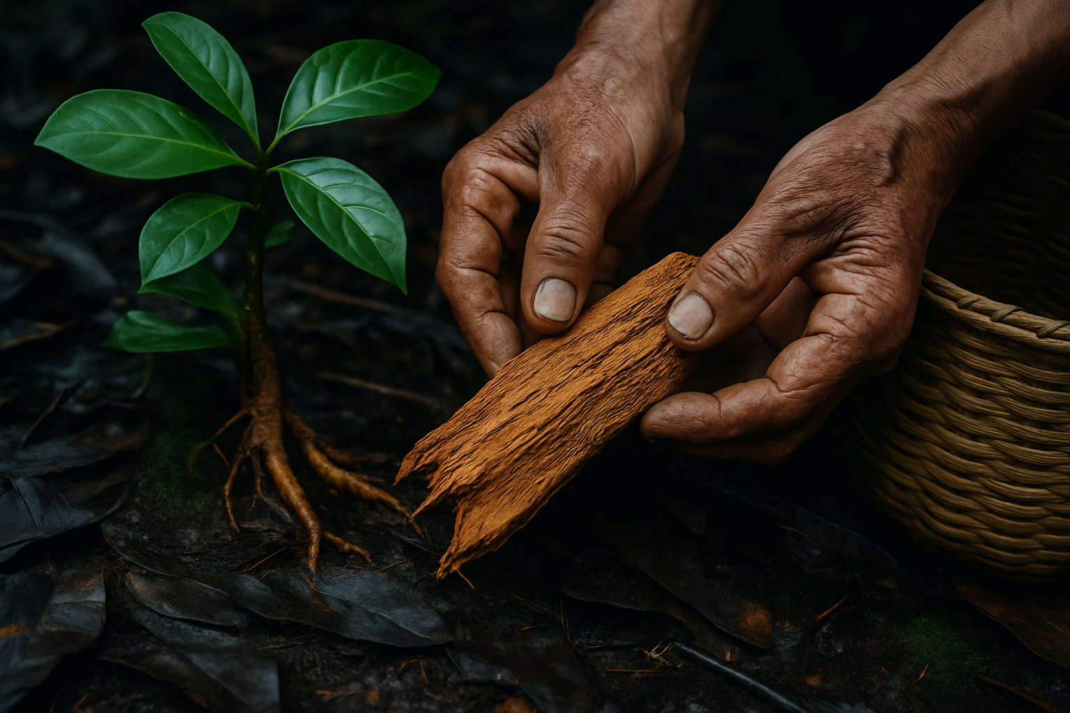 Sunlit tropical setting framing careful information about ibogaine treatment
