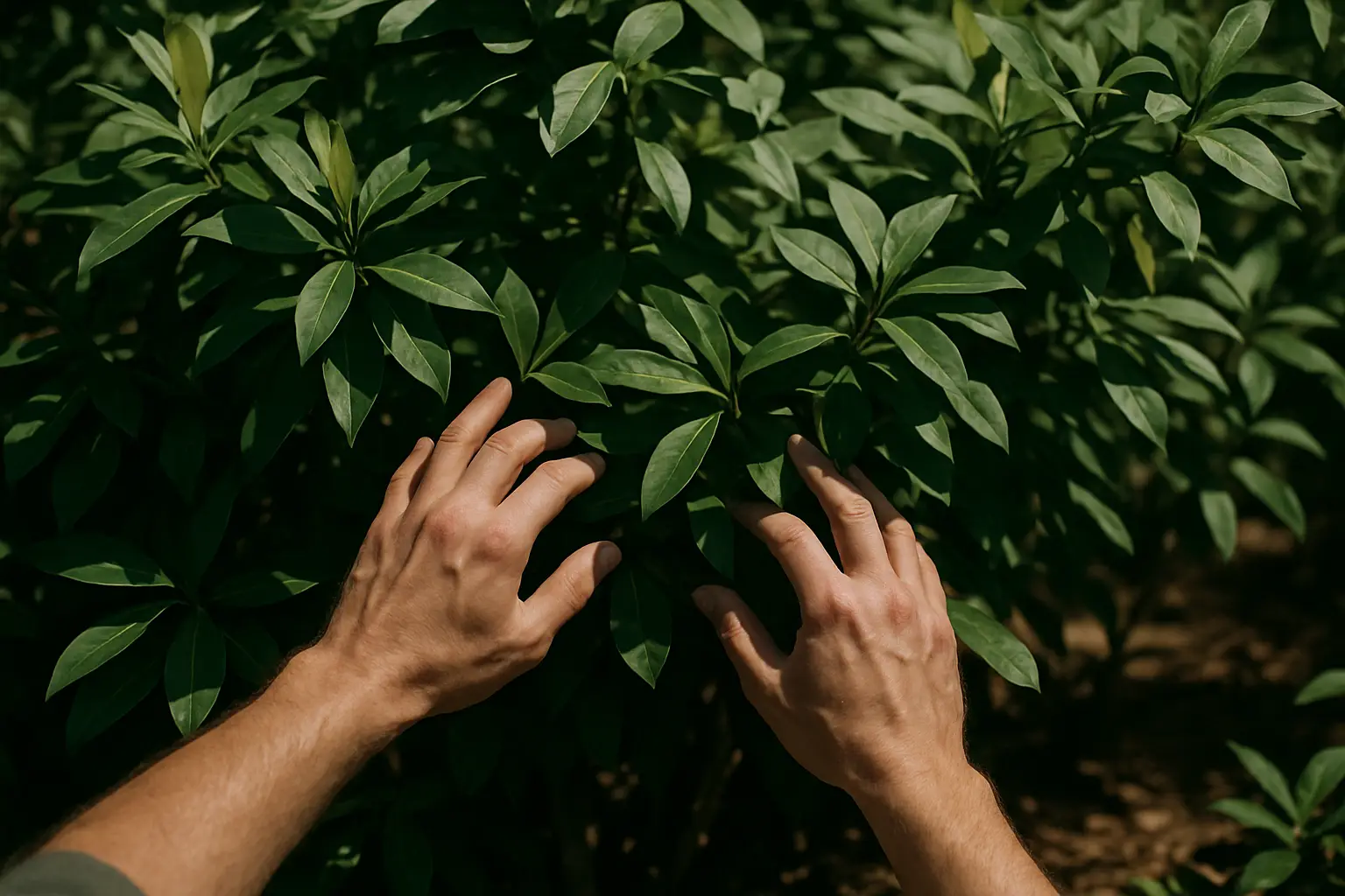 Hands resting together during a careful conversation about treatment decisions