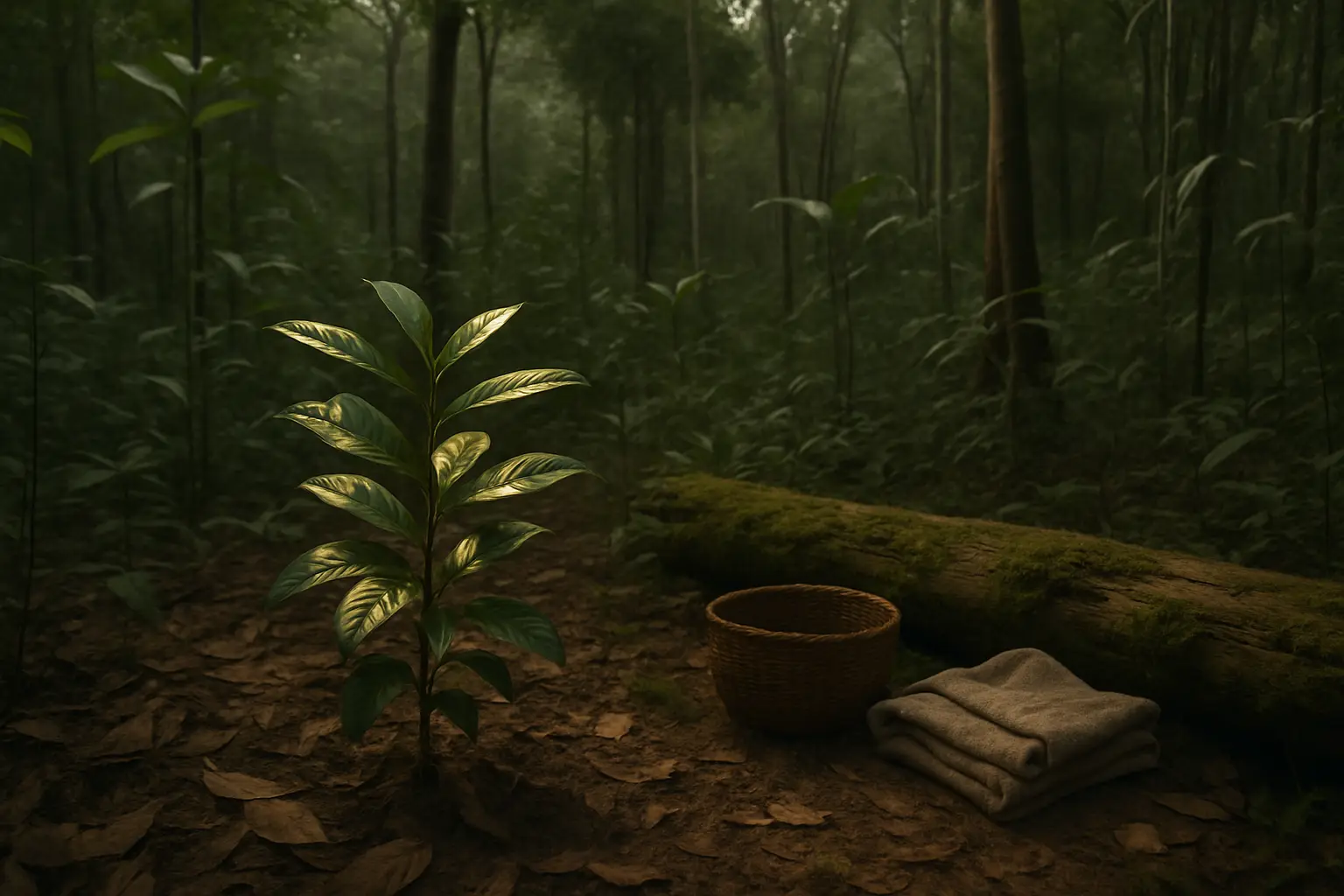 Reflective interior scene accompanying an overview of legal considerations before ibogaine travel