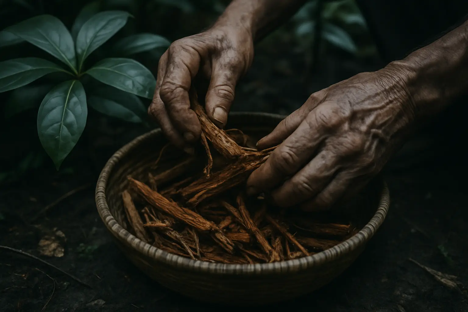 Quiet natural landscape setting for considering ibogaine treatment research