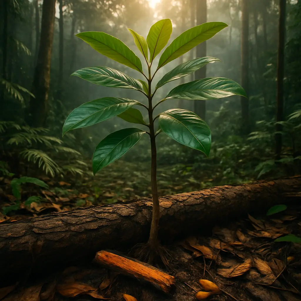 Close botanical texture emphasizing the complexity of ibogaine research