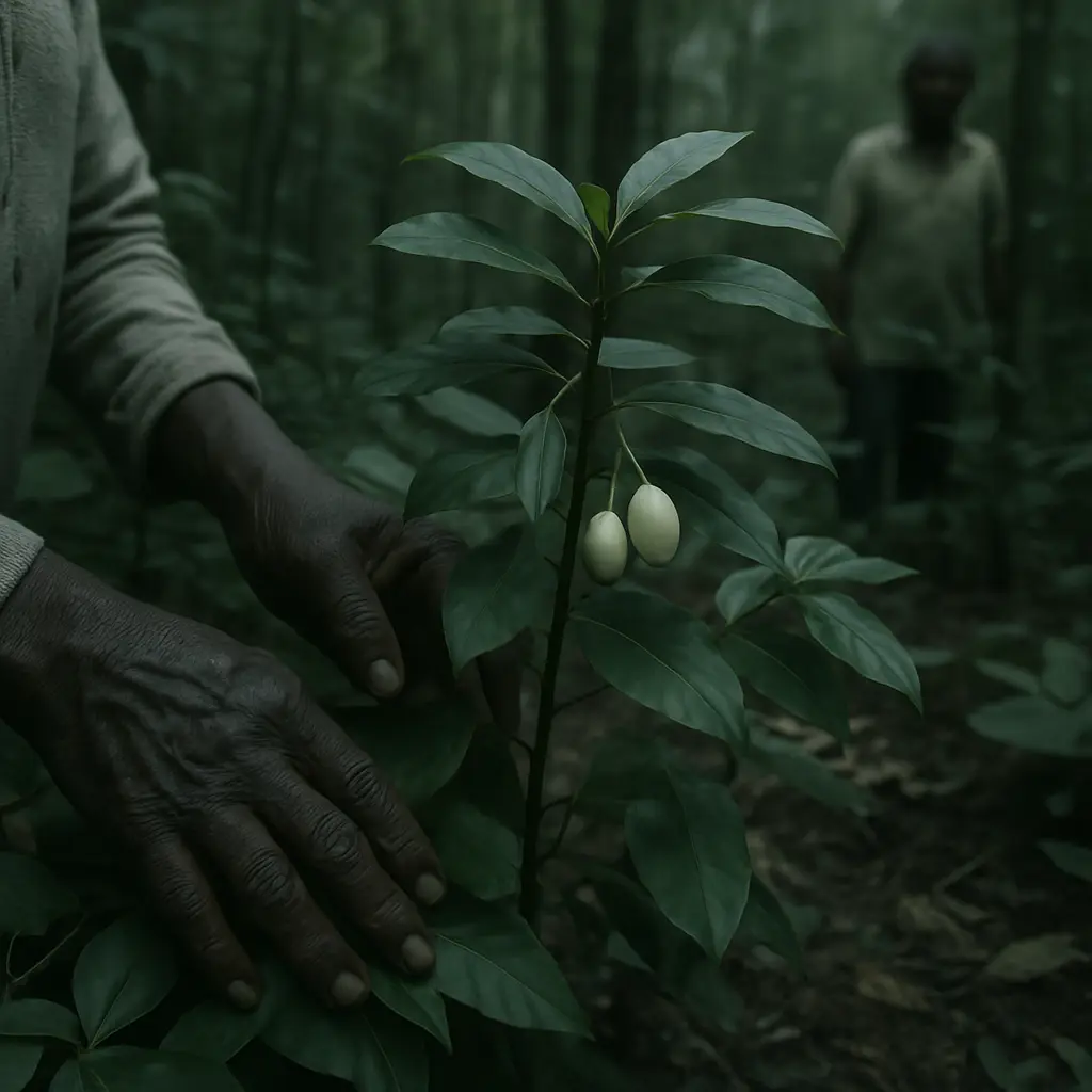 Hands gathered in a quiet moment of exchange, reflecting a respectful approach to context and stewardship
