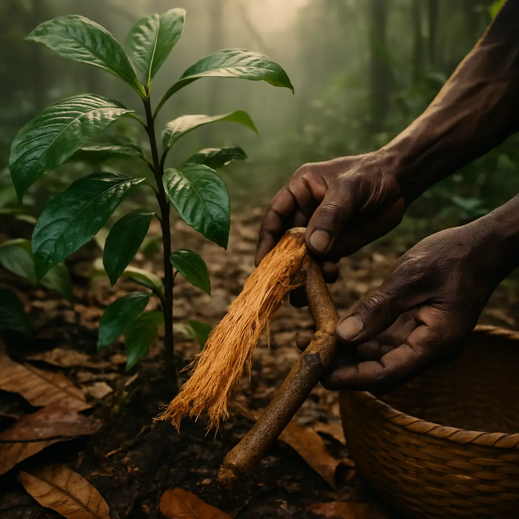 Forest vegetation reflecting the ecological setting of iboga in Gabon