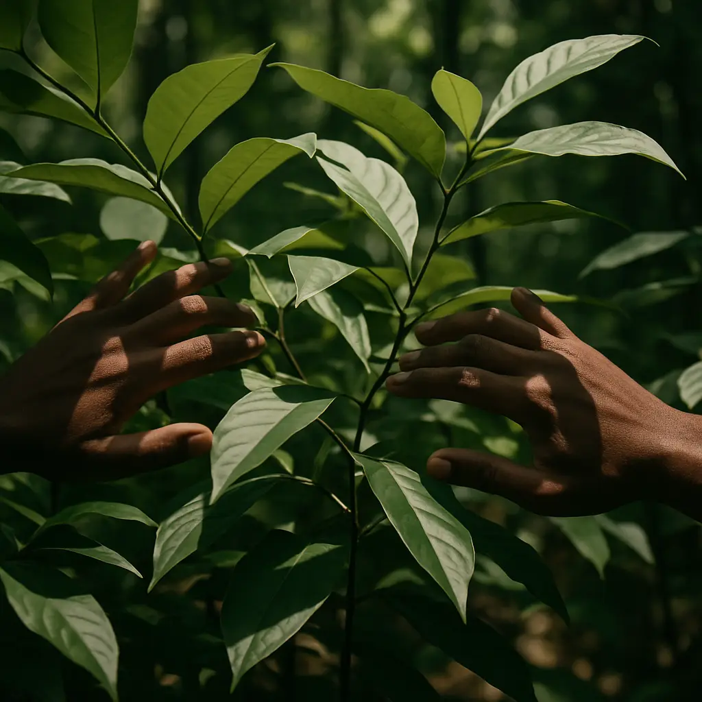 Hands together in a quiet setting, reflecting Cairnloom's careful approach to complex health information