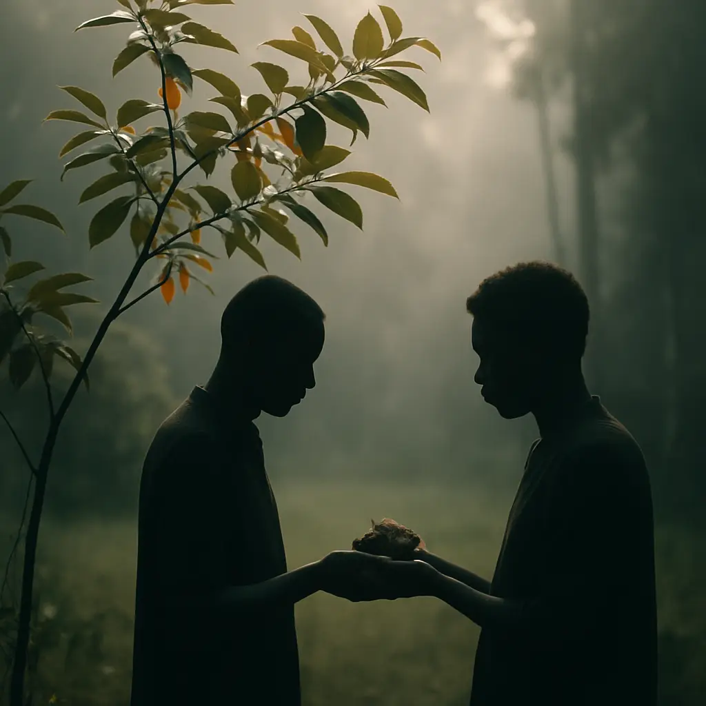 Hands held together during a quiet conversation about careful decision-making