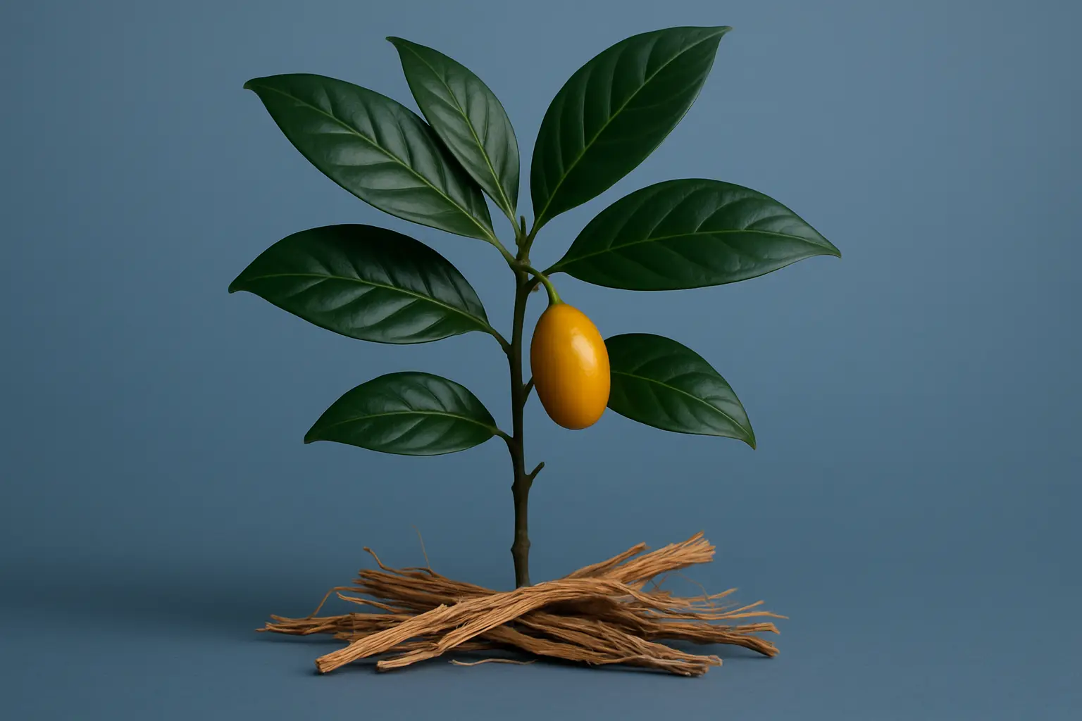 Symbolic still-life representing careful study of ibogaine brain research