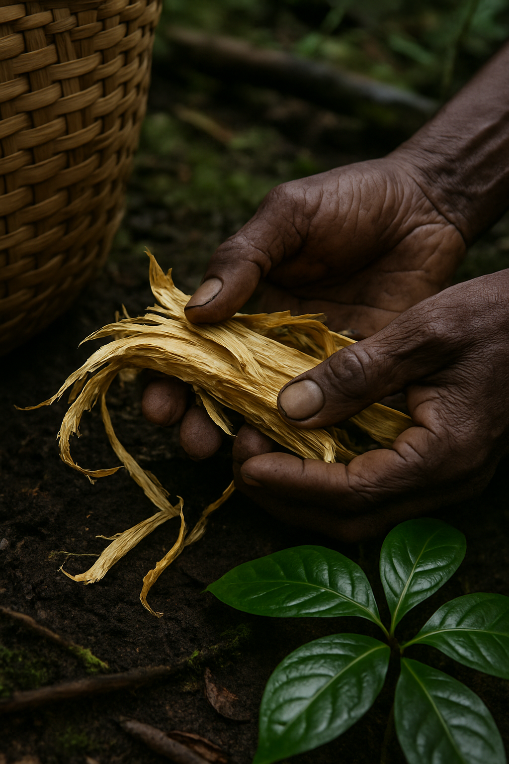 Close detail suggesting careful consideration of ibogaine's effects on the body and brain