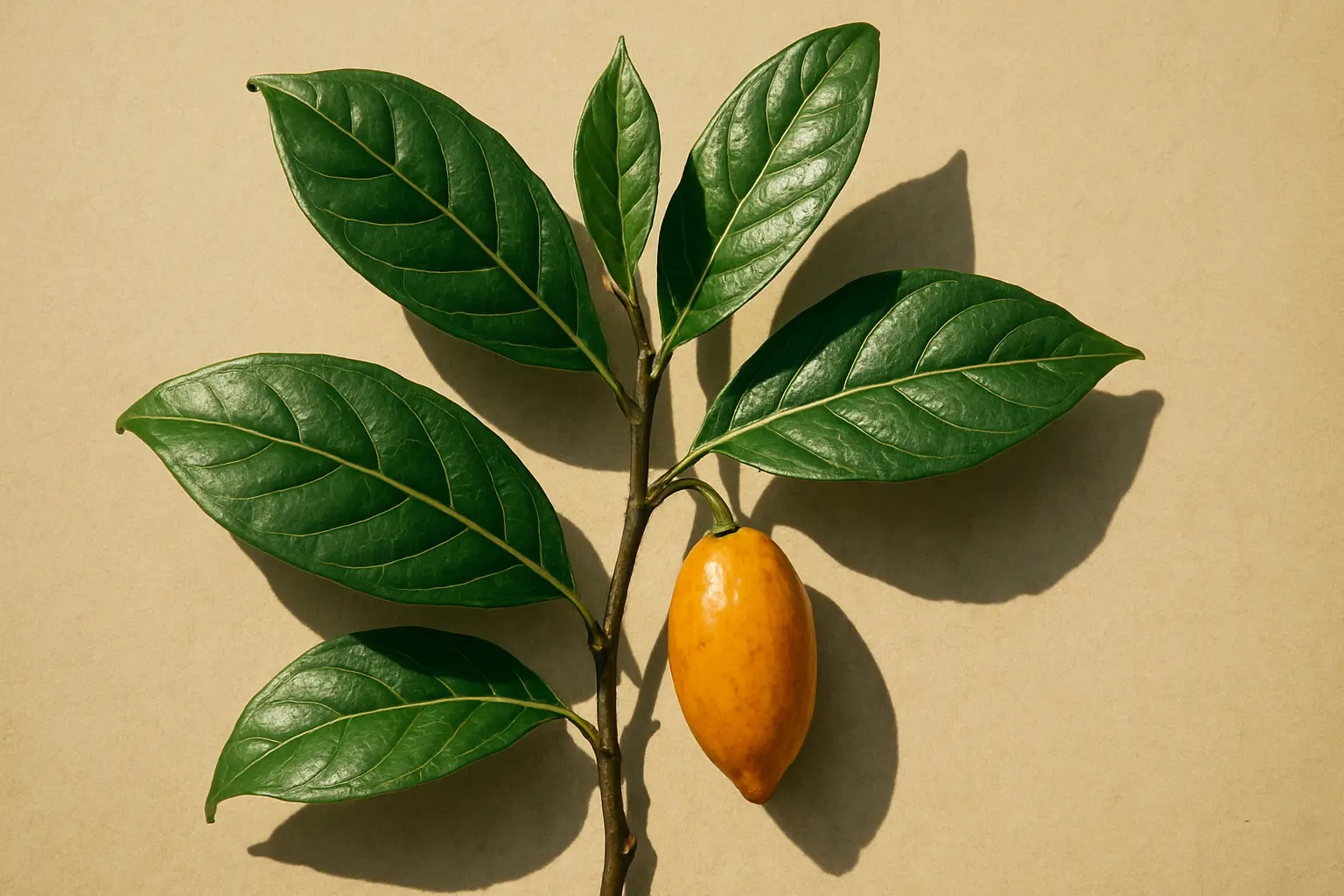 Close botanical detail accompanying the definition and scope of ibogaine research