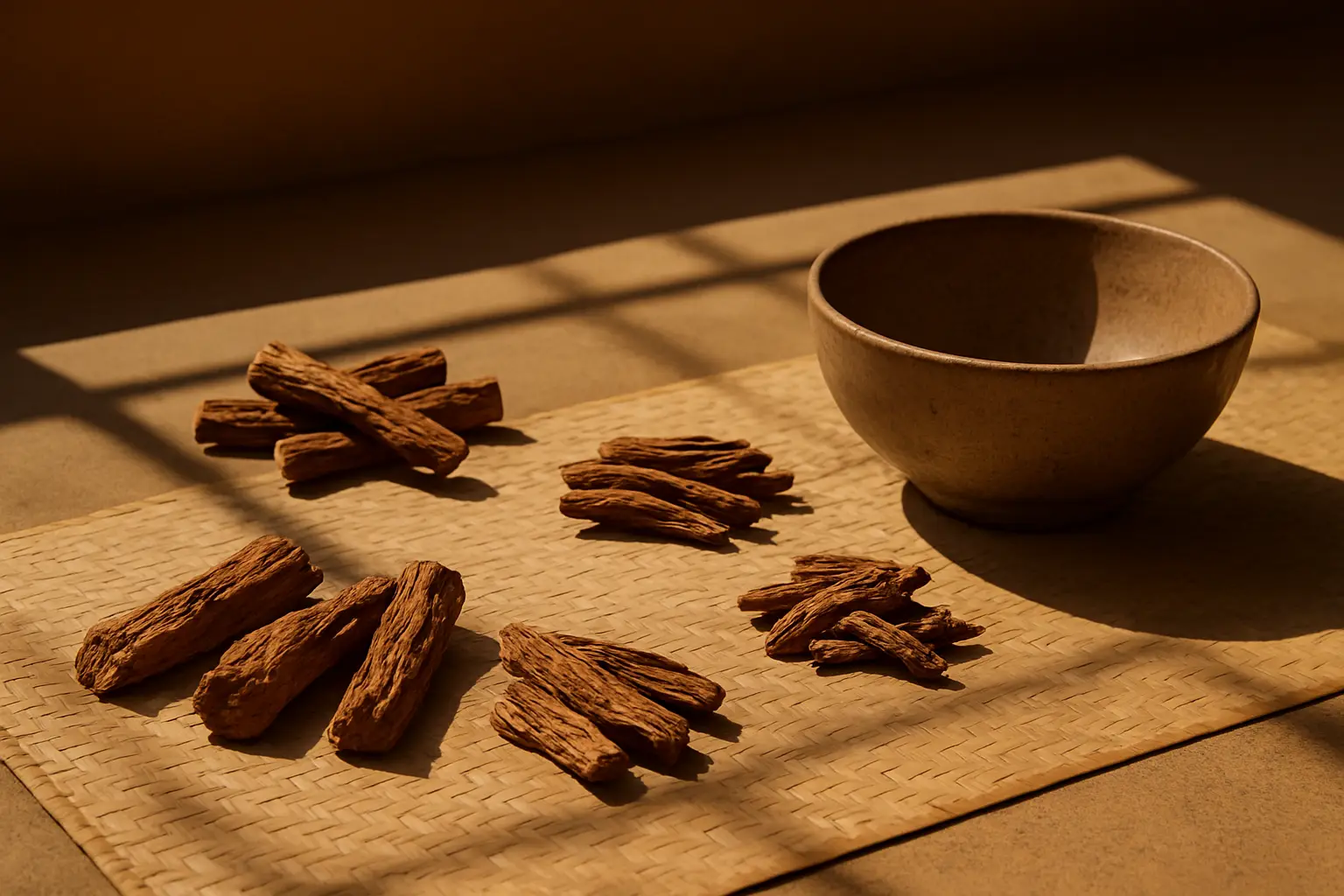 Abstract scientific workspace suggesting the careful study of ibogaine evidence