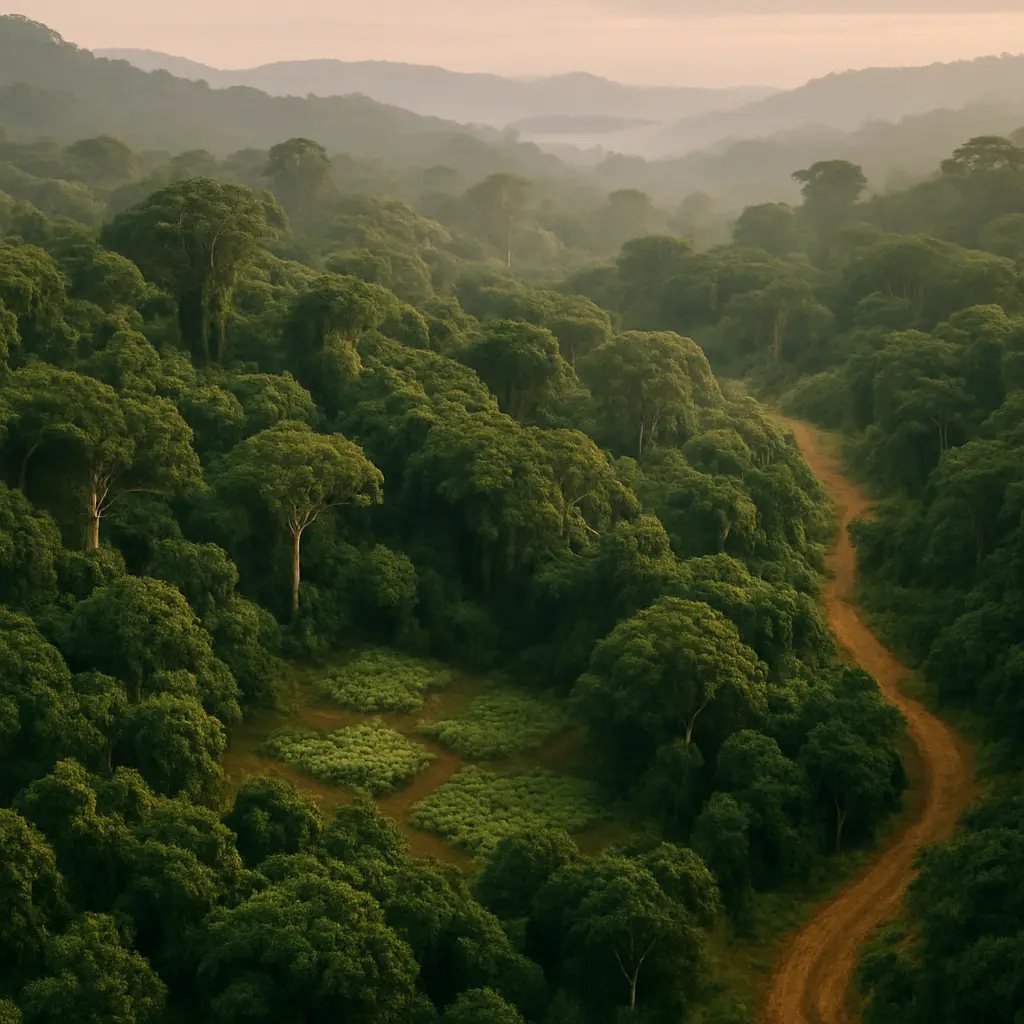 Natural setting illustrating the need for careful context around ibogaine claims