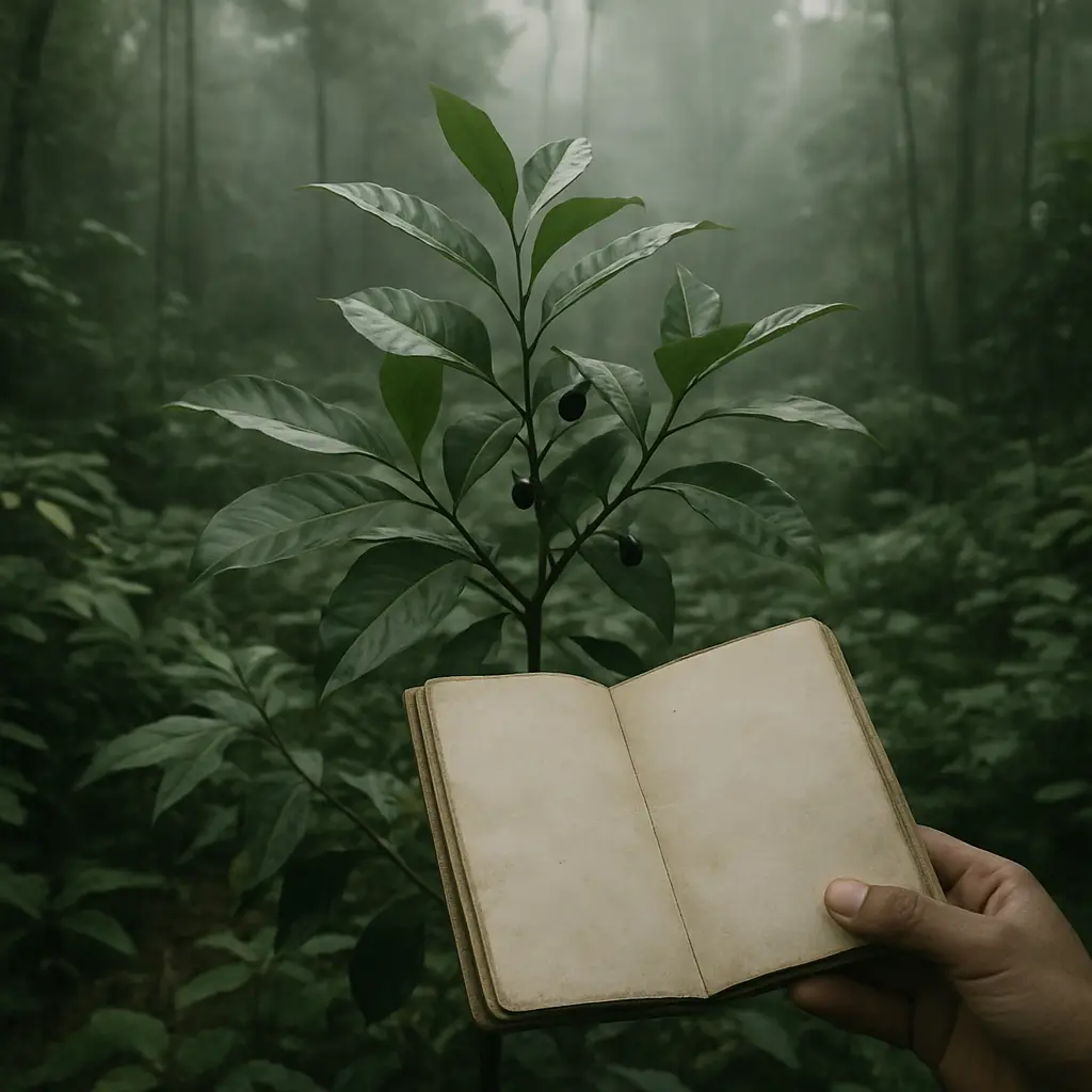 A quiet behind-the-scenes setting that suggests careful preparation and review for an ibogaine PTSD program
