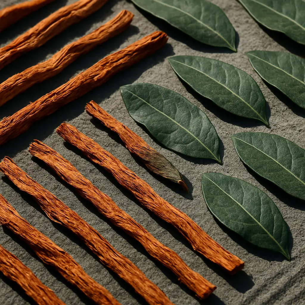 Textural botanical scene accompanying a careful review of ibogaine safety and legal considerations in Canada