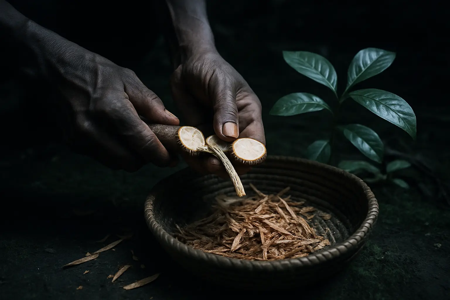 Calm natural setting accompanying a careful discussion of ibogaine treatment options
