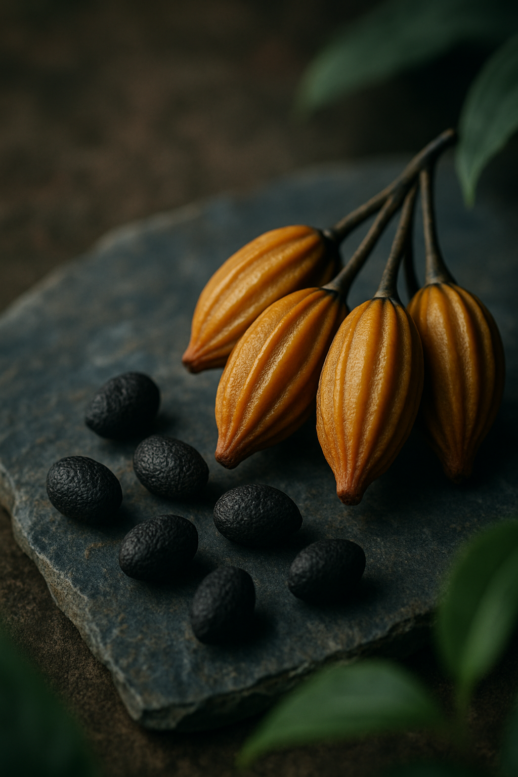 Botanical detail connected to the origins and study of ibogaine