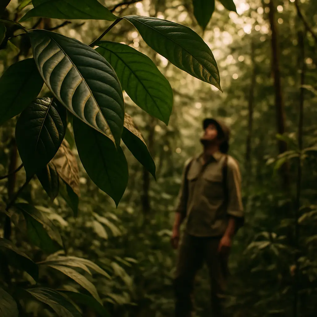 Atmospheric visual accompanying questions about ibogaine risks and research for Air Force veterans