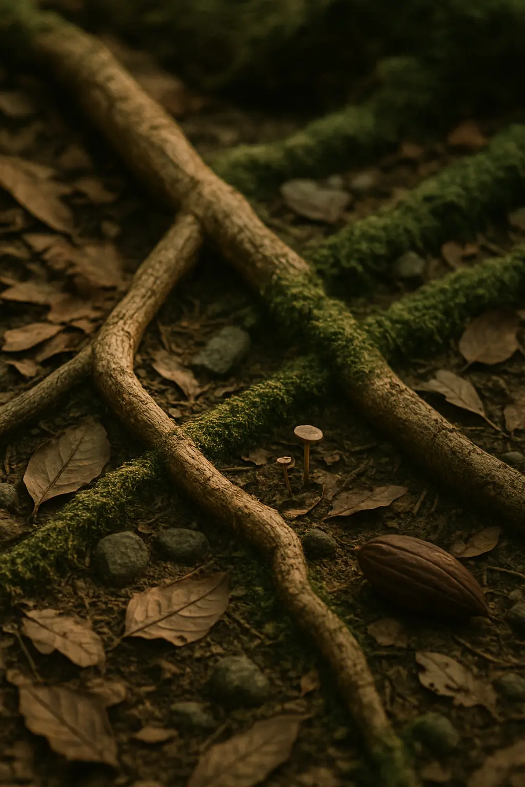 Symbolic still-life reflecting the layered nature of ibogaine law and regulation